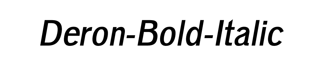 Deron-Bold-Italic