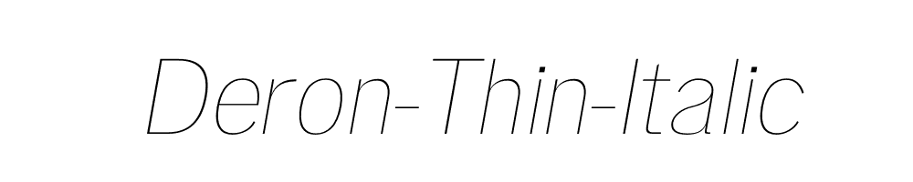 Deron-Thin-Italic