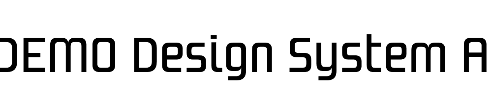  DEMO Design System A 500R Regular