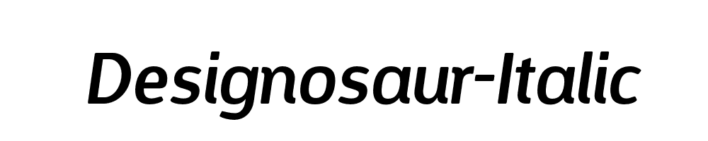 Designosaur-Italic