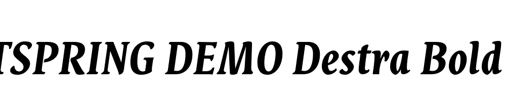  DEMO Destra Bold Italic