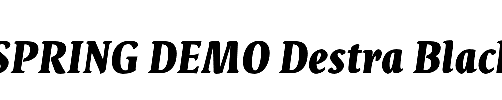  DEMO Destra Black Italic