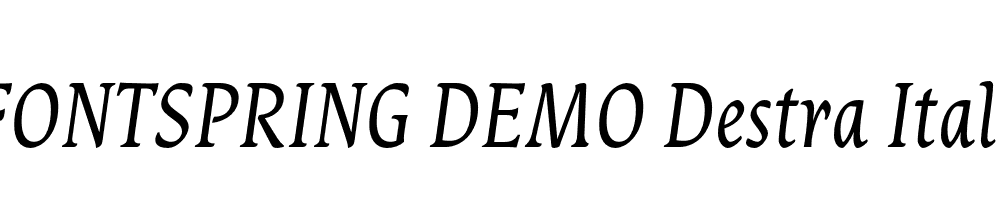  DEMO Destra Italic