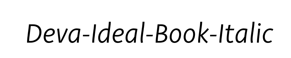 Deva-Ideal-Book-Italic