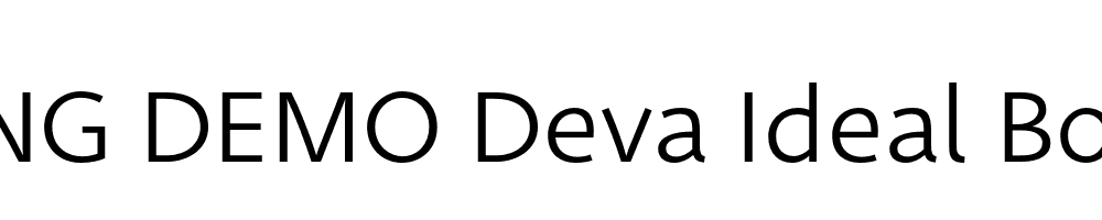  DEMO Deva Ideal Book Regular