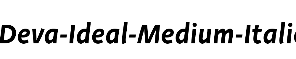 Deva-Ideal-Medium-Italic