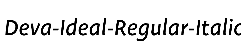 Deva-Ideal-Regular-Italic