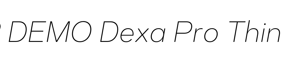 FSP DEMO Dexa Pro Thin Italic