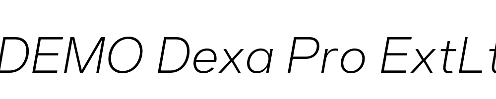 FSP DEMO Dexa Pro ExtLt Italic