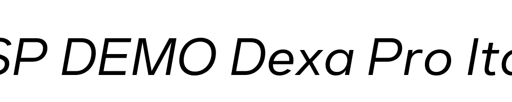 FSP DEMO Dexa Pro Italic