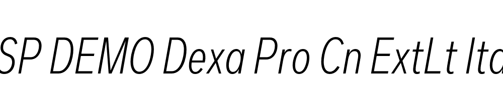 FSP DEMO Dexa Pro Cn ExtLt Italic