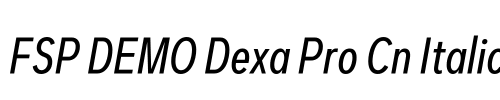 FSP DEMO Dexa Pro Cn Italic