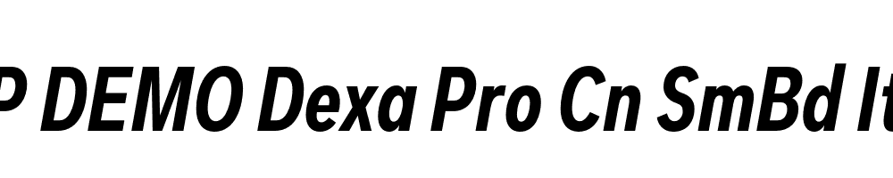 FSP DEMO Dexa Pro Cn SmBd Italic