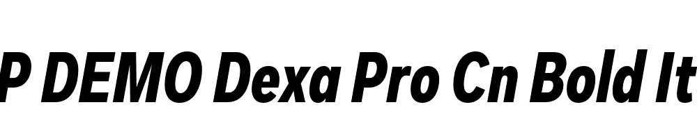 FSP DEMO Dexa Pro Cn Bold Italic