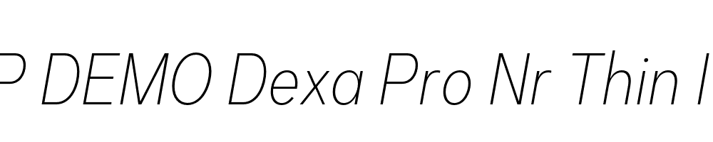 FSP DEMO Dexa Pro Nr Thin Italic