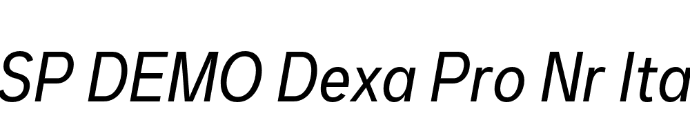 FSP DEMO Dexa Pro Nr Italic