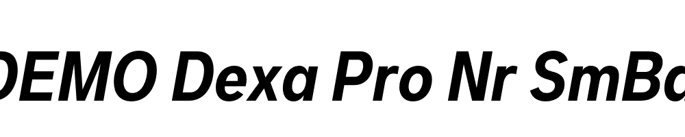 FSP DEMO Dexa Pro Nr SmBd Italic