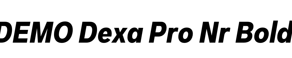 FSP DEMO Dexa Pro Nr Bold Italic