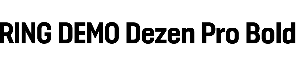  DEMO Dezen Pro Bold Regular