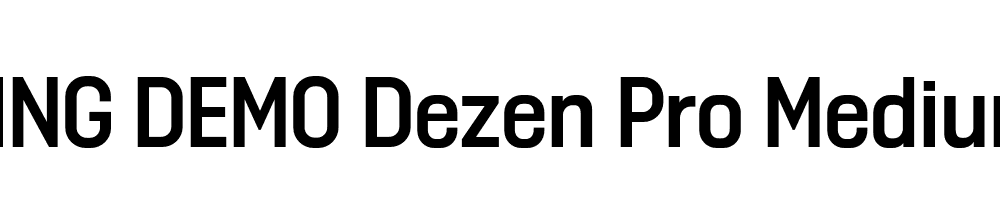  DEMO Dezen Pro Medium Regular