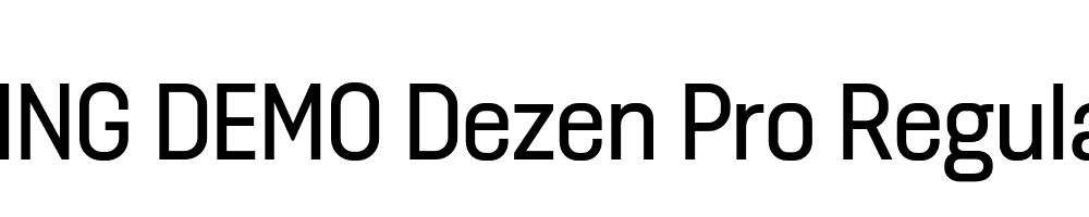  DEMO Dezen Pro Regular Regular