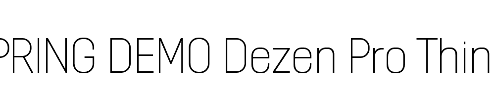  DEMO Dezen Pro Thin Regular