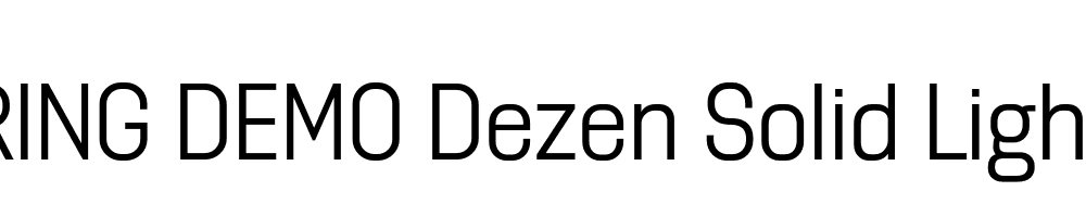  DEMO Dezen Solid Light Regular