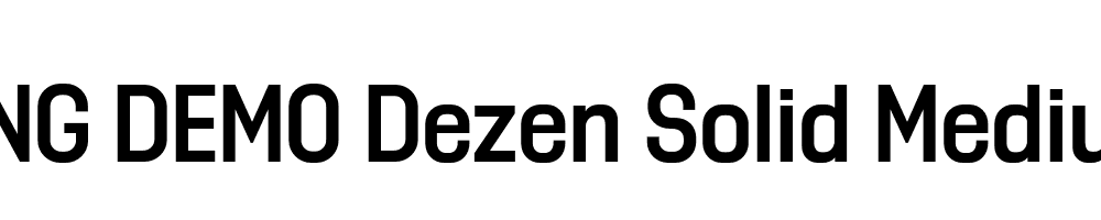  DEMO Dezen Solid Medium Regular