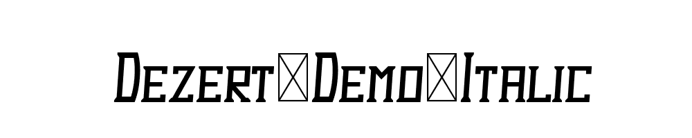 Dezert-Demo-Italic