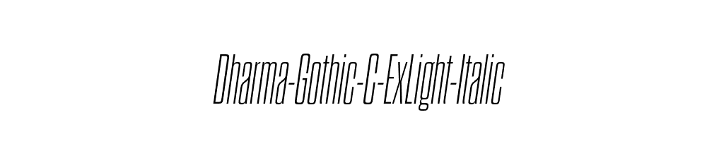 Dharma-Gothic-C-ExLight-Italic