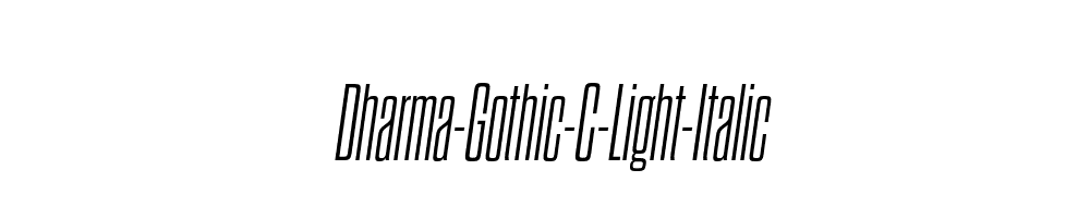 Dharma-Gothic-C-Light-Italic