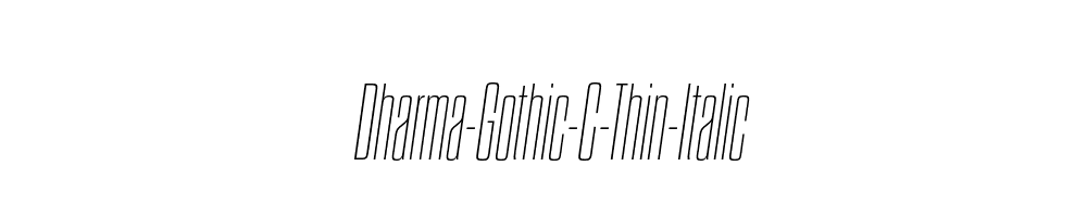 Dharma-Gothic-C-Thin-Italic