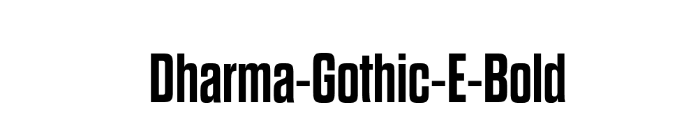 Dharma-Gothic-E-Bold