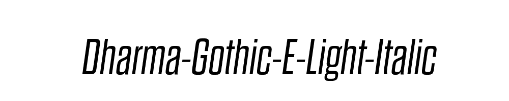 Dharma-Gothic-E-Light-Italic