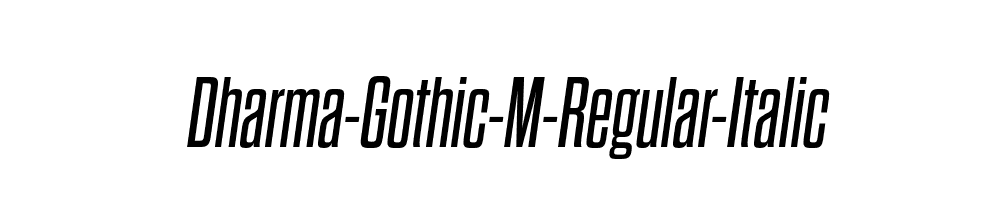 Dharma-Gothic-M-Regular-Italic