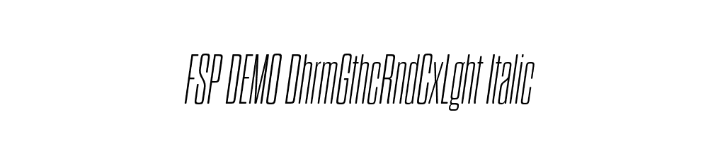 FSP DEMO DhrmGthcRndCxLght Italic