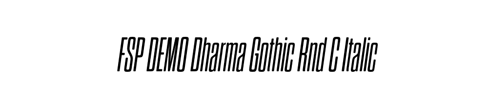 FSP DEMO Dharma Gothic Rnd C Italic