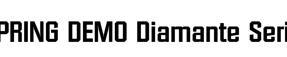  DEMO Diamante Serial Bold