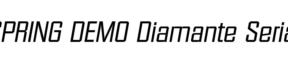  DEMO Diamante Serial Italic