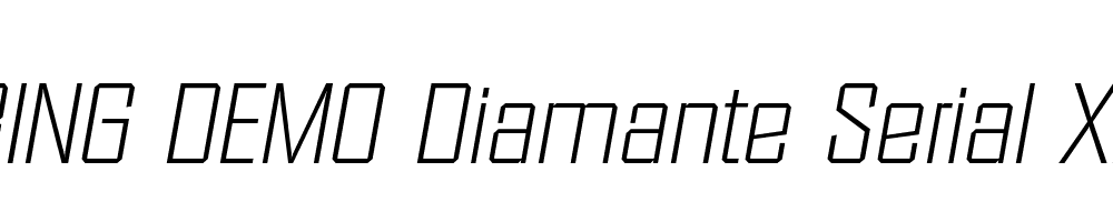  DEMO Diamante Serial Xlight Italic