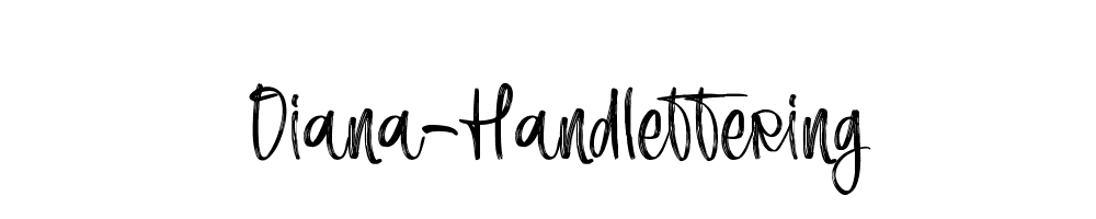 Diana-Handlettering