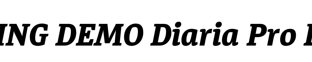  DEMO Diaria Pro ExBd Italic