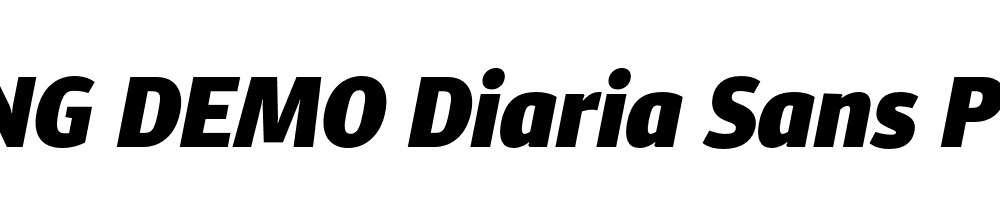  DEMO Diaria Sans Pro Bk Italic