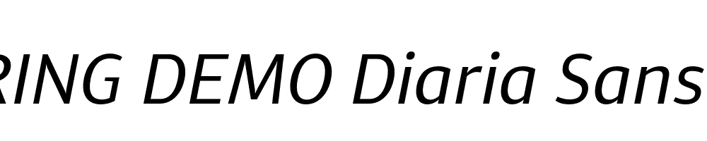  DEMO Diaria Sans Pro Italic