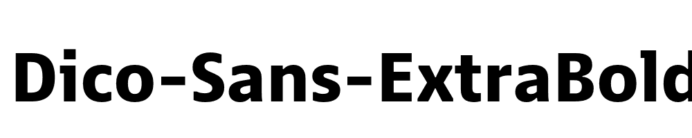 Dico-Sans-ExtraBold