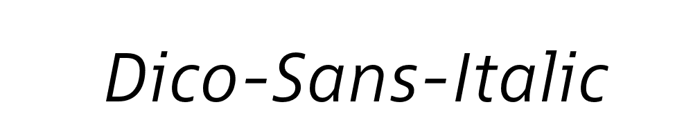 Dico-Sans-Italic