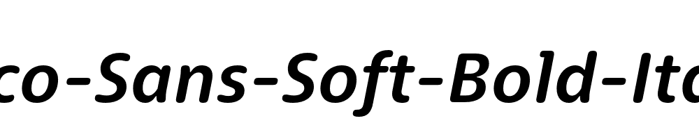 Dico-Sans-Soft-Bold-Italic