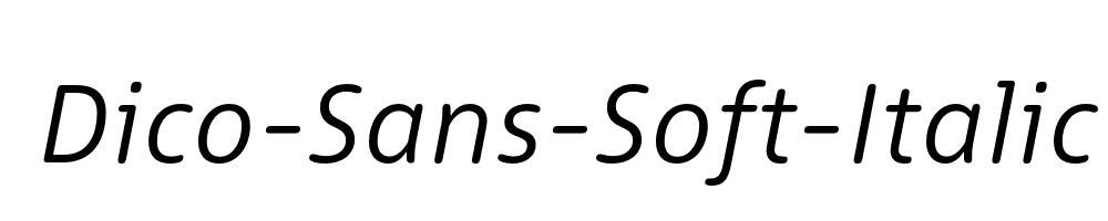 Dico-Sans-Soft-Italic