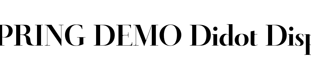  DEMO Didot Display Bold