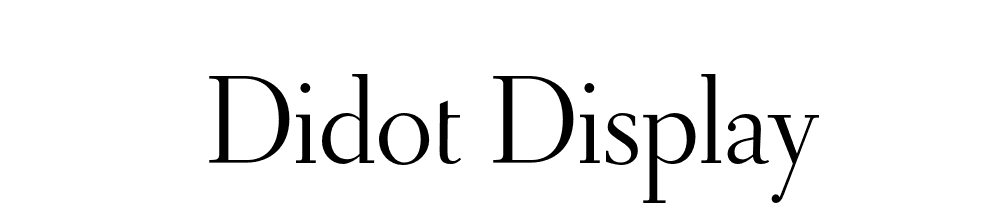 Didot Display